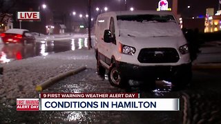 Northern areas see slushy road conditions