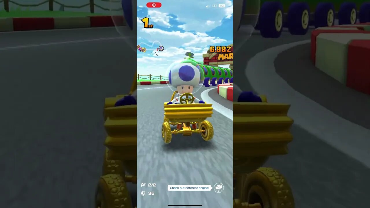 Mario Kart Tour - Goo-Goo Gold Gameplay (Vacation Tour Gift Reward Kart)