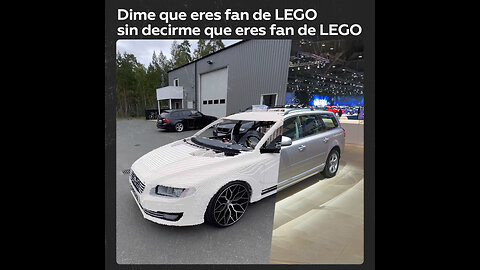 Un amante de Lego crea con piezas un Volvo V70 en tamaño real