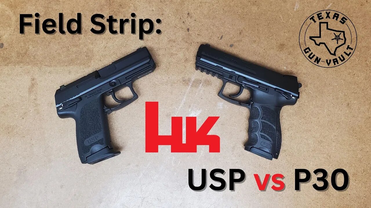 The small difference between the disassembly & field strip of the Hk USP and Hk P30 pistols