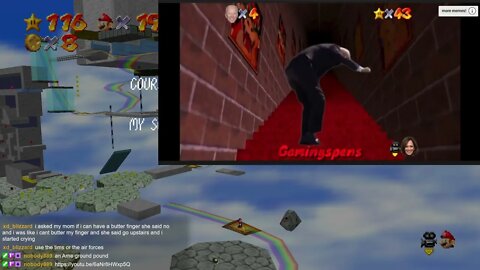 Super Mario 64 - Biden falls up the infinite stairs