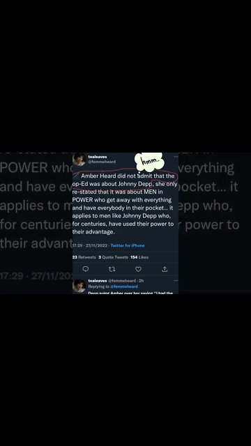 Lying For Amber Heard