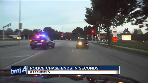 Greenfield Police stop fleeing vehicle in less than 60 seconds