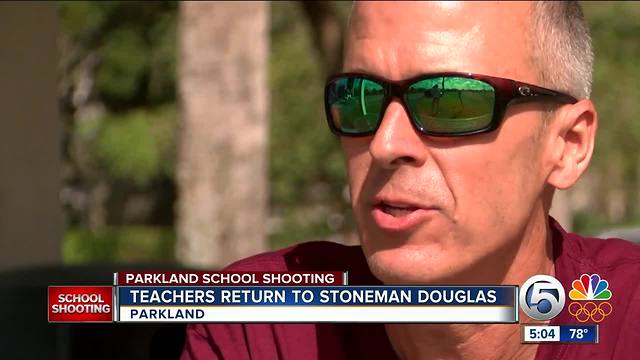 Teacher returns to Marjory Stoneman Douglas High