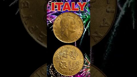 Italy 200 lire 1993.#shorts #coinnotesz