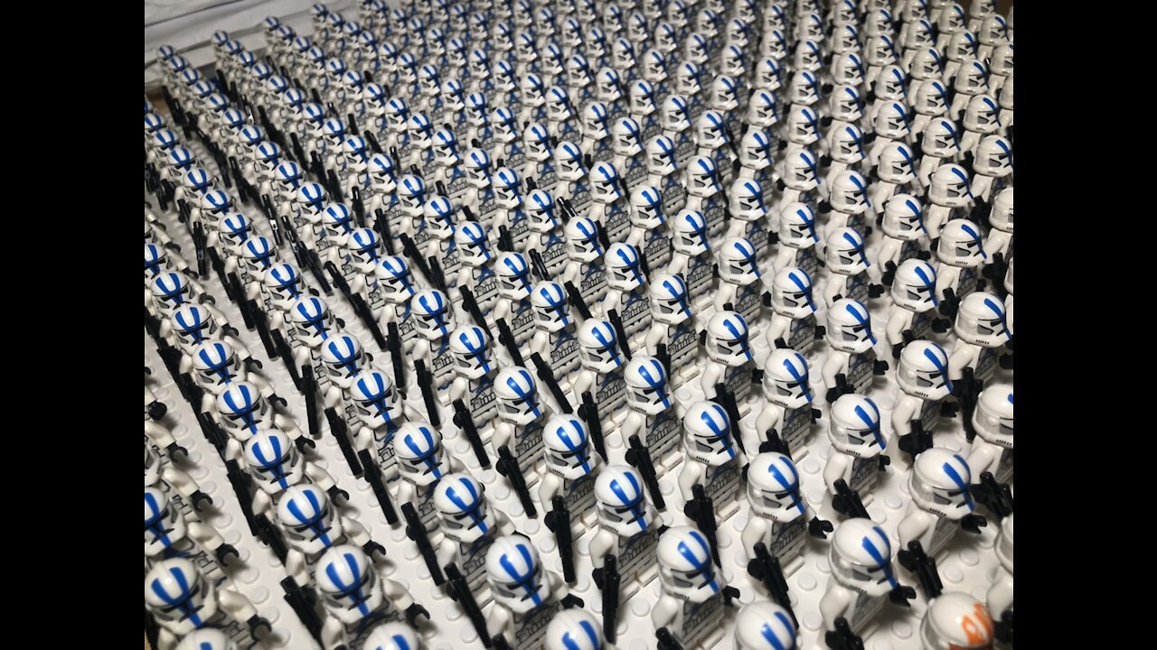 Lego Star Wars 501st clone army quick video