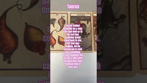 Taurus Weekly Taro-scope#taurus tarot #taurus horoscope