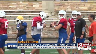 TU Football Holds 2nd Scrimmage