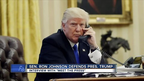 Sen. Ron Johnson defends President Trump on Meet the Press Sunday