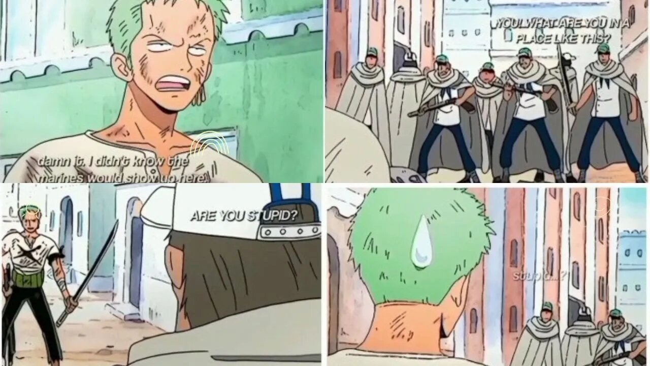 Marines Giving Direction To Zoro #zoro #onepiece