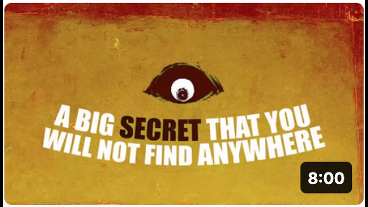 A BIG SECRET THAT YOU WILL NOT FIND ANYWHERE