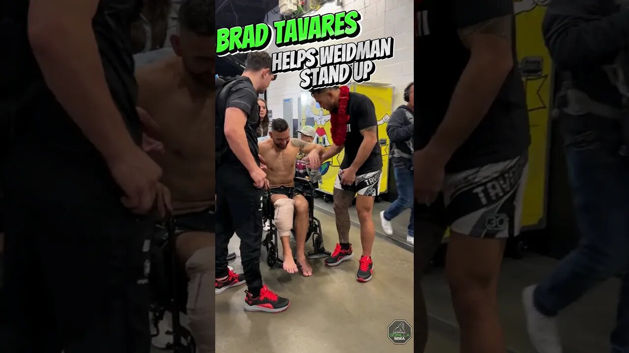 Tavares Meets Chris Weidman Backstage Post-fight UFC 292 #ufc292 #shorts #ufcshorts #mma