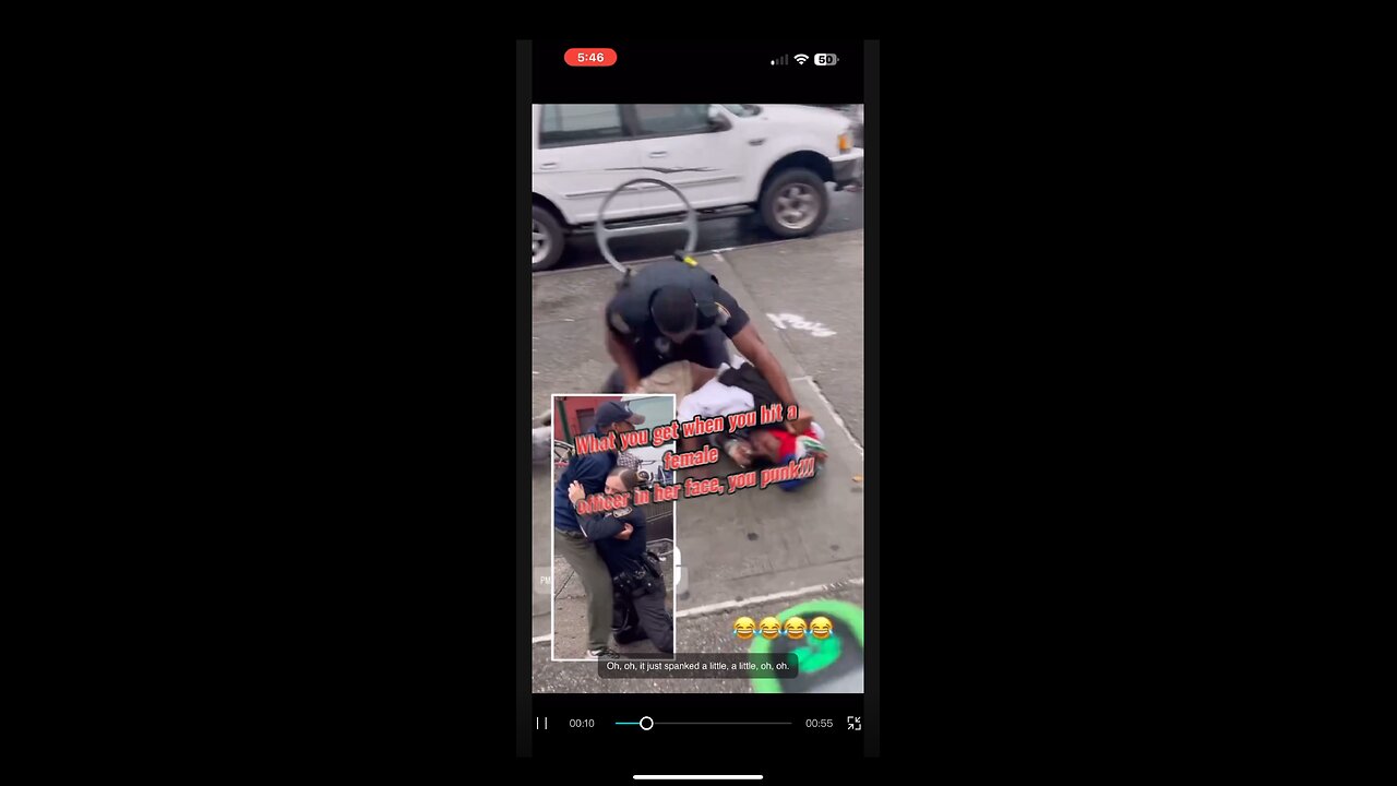 Officers whips grown mans butt, literally