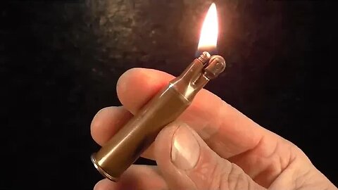 ETERNAL LIGHTER FROM A GUN CARTRIDGE