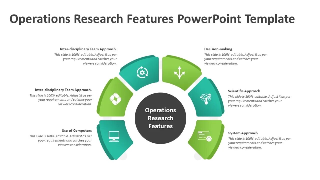 Operations research features PowerPoint template