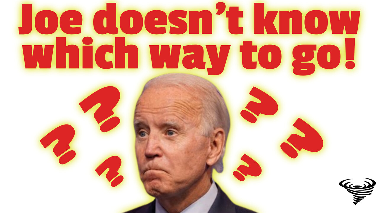 Joe Biden doesn't find the way off stage.