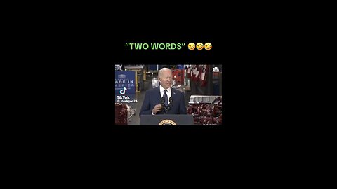 President Biden starting off with two words......