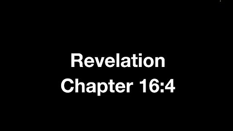 Revelation 16:2-8 (Bible Study) 6/14/23 PM