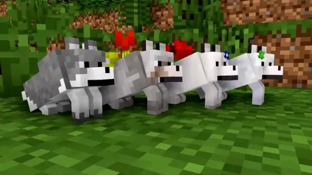 16 WOLF LIFE MOVIE Cubic Minecraft Animations All Episodes + BONUS