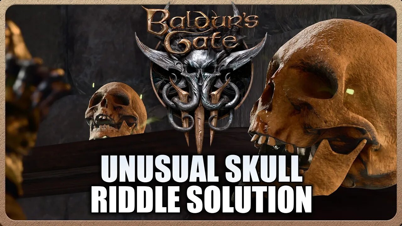 Baldur's Gate 3 - How to Solve Unusual Skull Riddle (Act 3 Prison)