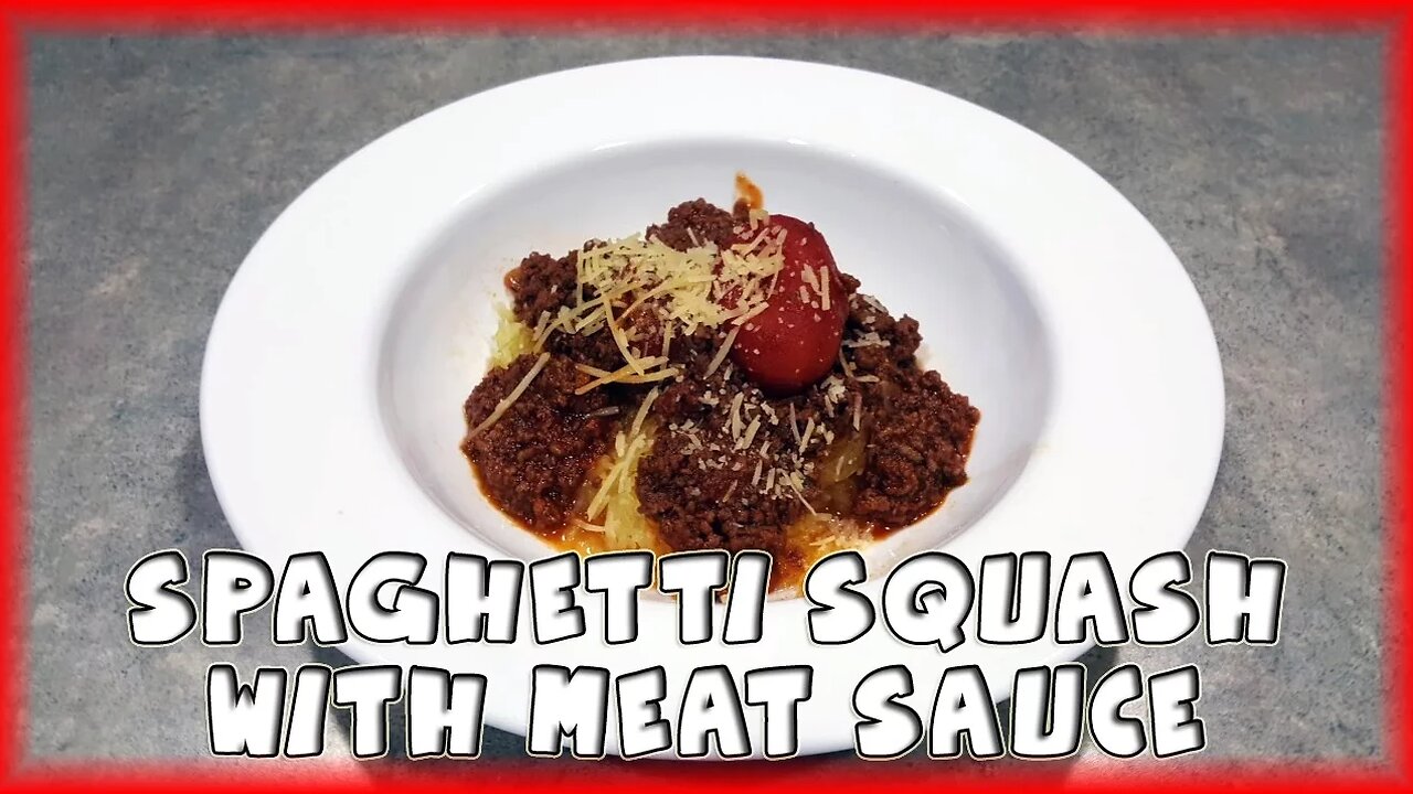 Spaghetti Squash with Meat Sauce