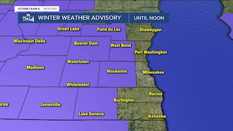 Snow in the morning will shift to rain by afternoon