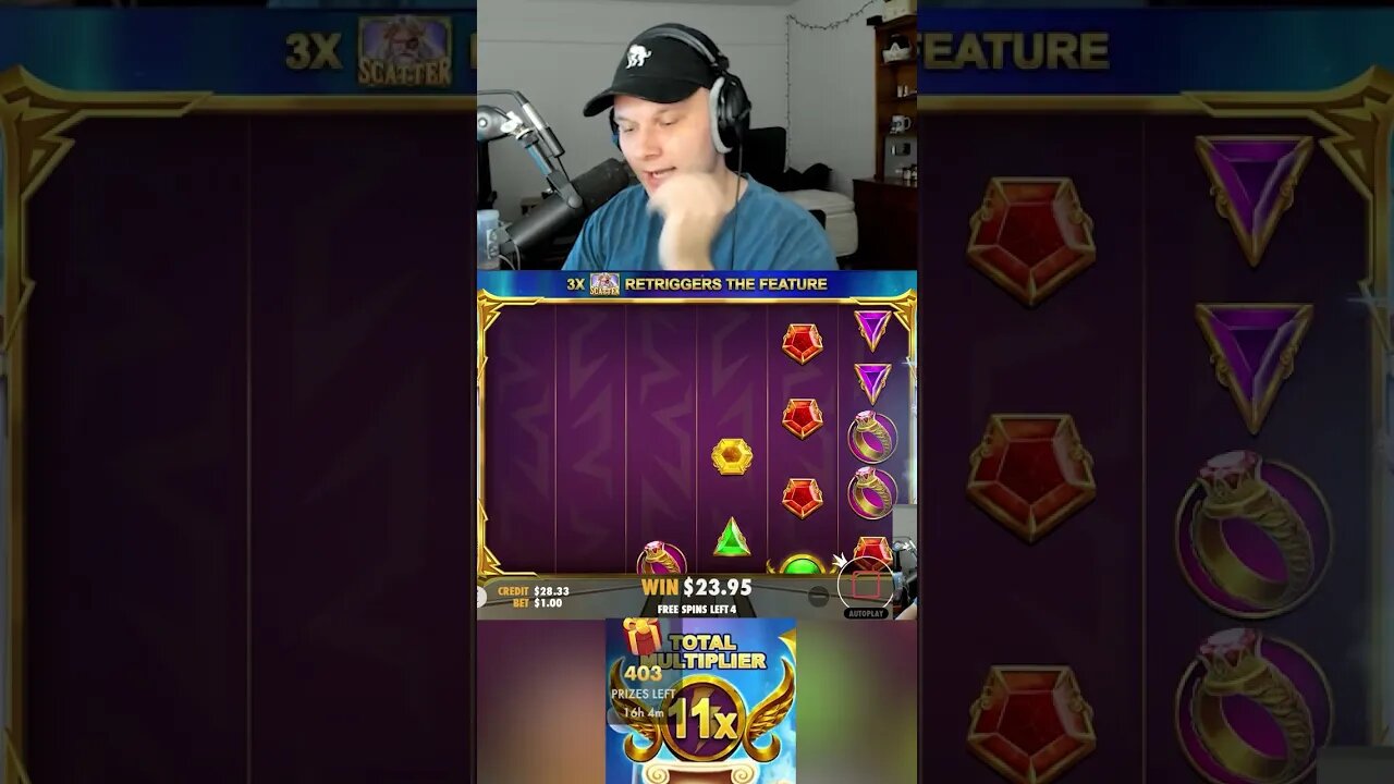 HUGE BUY AND HE KEPT ZAPPING! GATES OF OLYMPUS @frizzybets #shorts