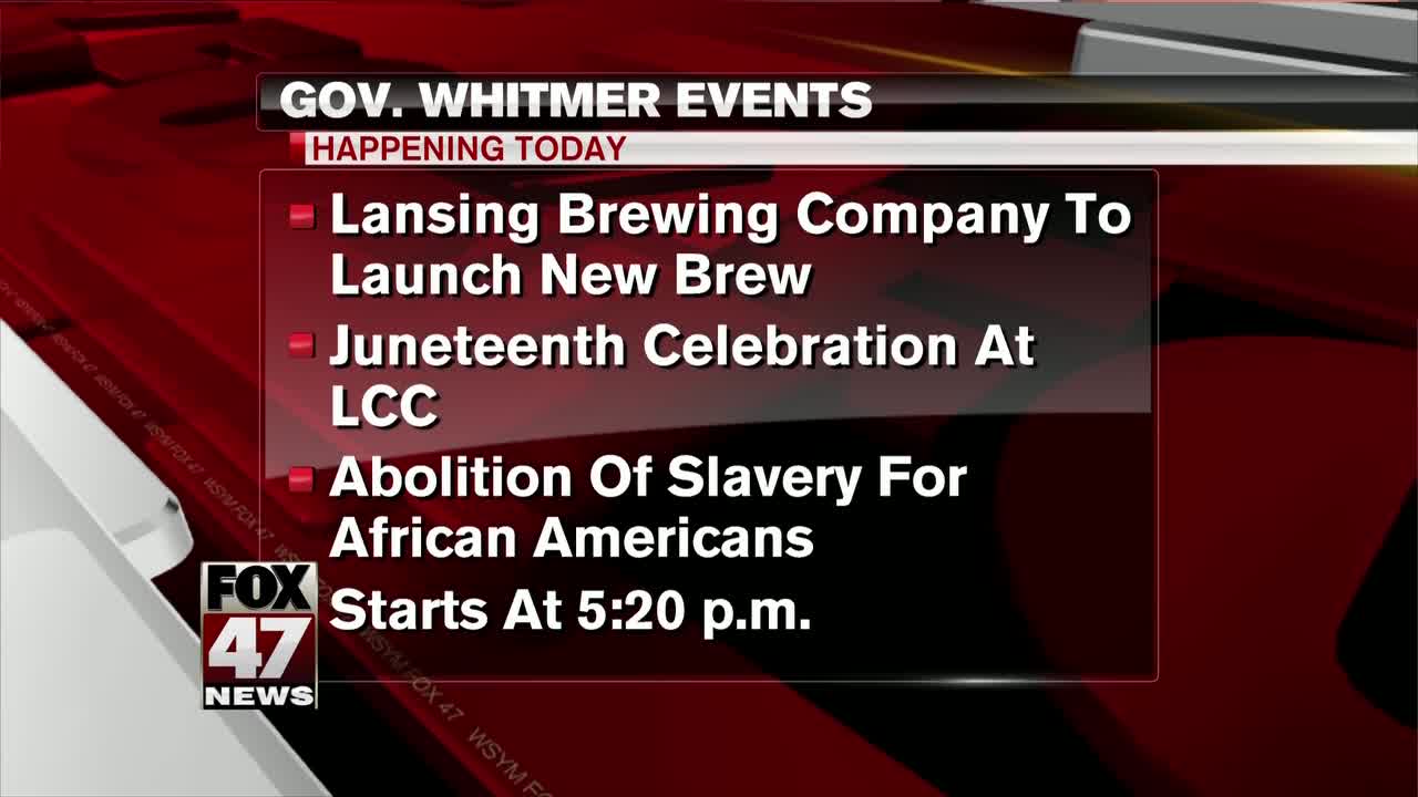 Governor Whitmer to make several stops around Lansing Thursday