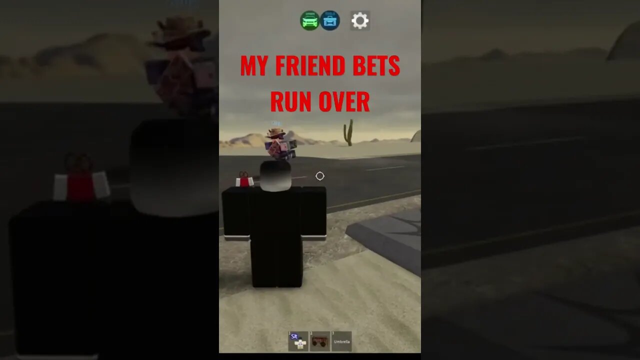 My Friend Hets Run Over #minecraft #robloxarsenal #roblox #car #run #glitch