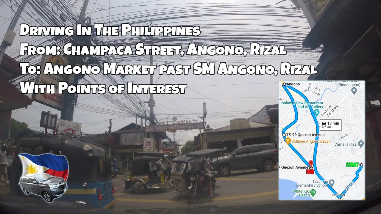 Driving In The #Philippines: The Journey From Champaca To Angono Market