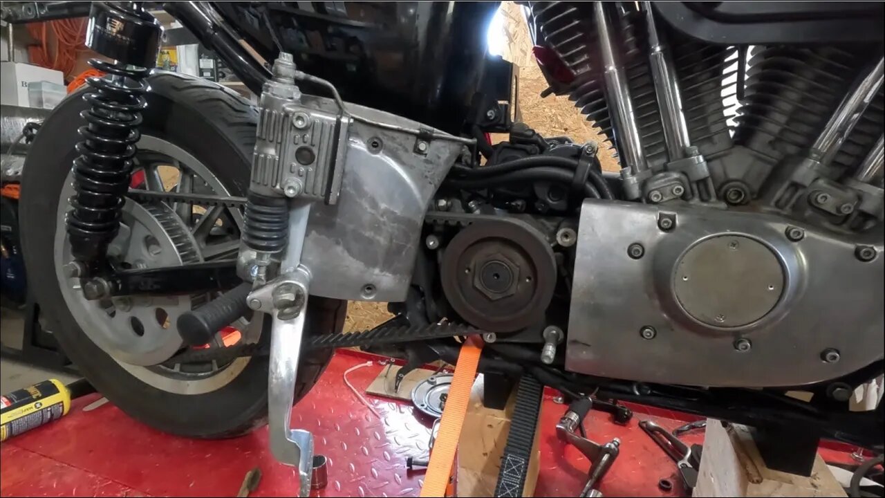 Sportster Main shaft Nut Removal
