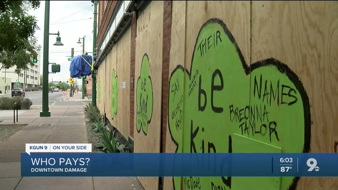 Will insurance cover the downtown damage?