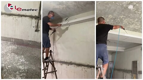 Efficient Dust Cleaning with Lematec Extend Air Blow Gun: Interior Work Cleanup.