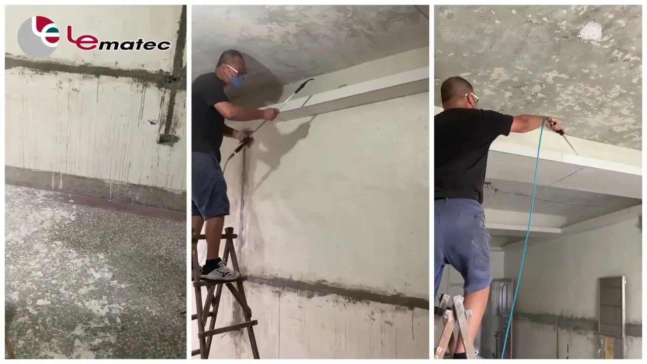 Efficient Dust Cleaning with Lematec Extend Air Blow Gun: Interior Work Cleanup.