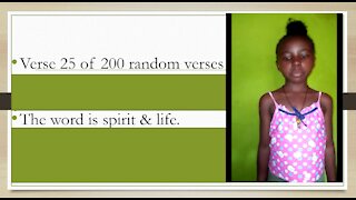 Verse 25 of 200 random verses. Be careful of what you say.