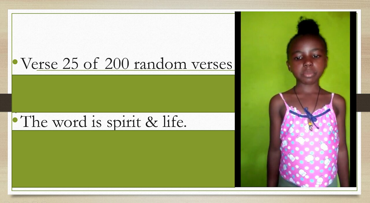 Verse 25 of 200 random verses. Be careful of what you say.