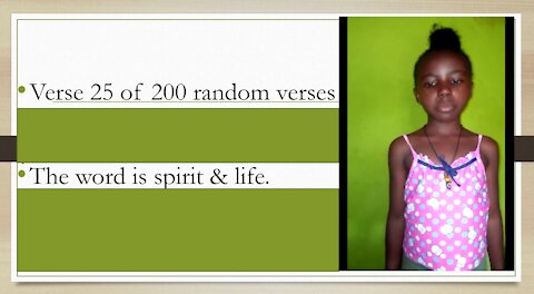 Verse 25 of 200 random verses. Be careful of what you say.