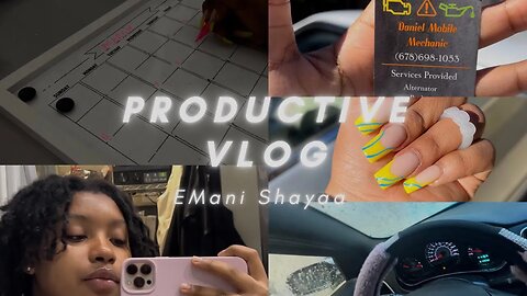 vlog : hair consultation , nails, car wash etc.