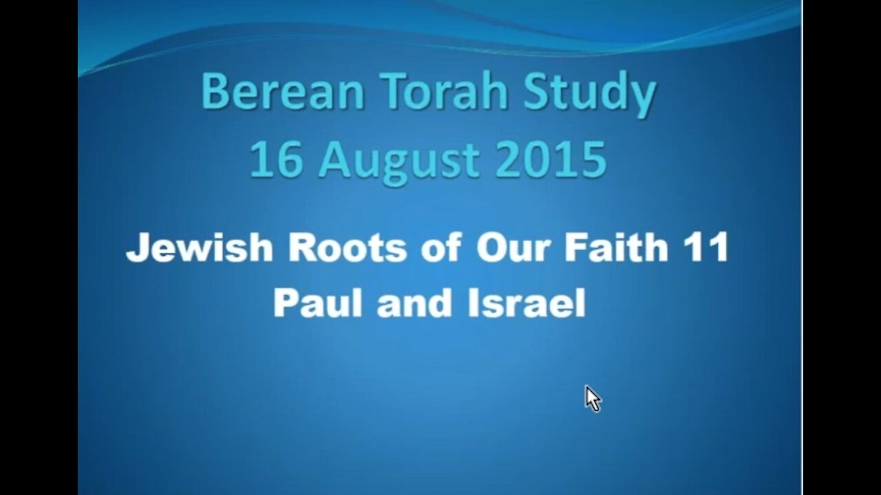 Paul and Israel taught by a Jew