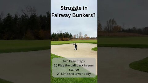 Fairway bunkers can be tricky….. it is important that we focus on good contact. #shorts #subscribe