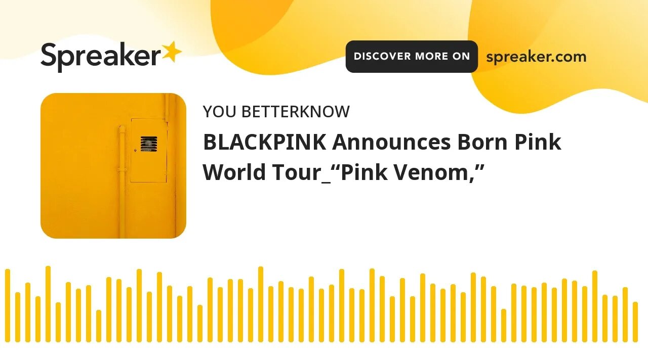 BLACKPINK Announces Born Pink World Tour_“Pink Venom,”