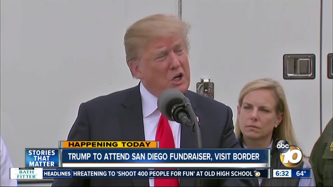 Trump set to attend fundraiser in San Diego