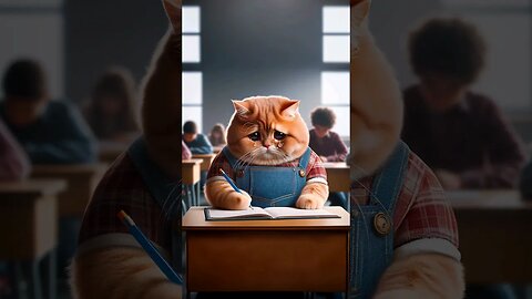 Cute Cat Bullied In School 😿