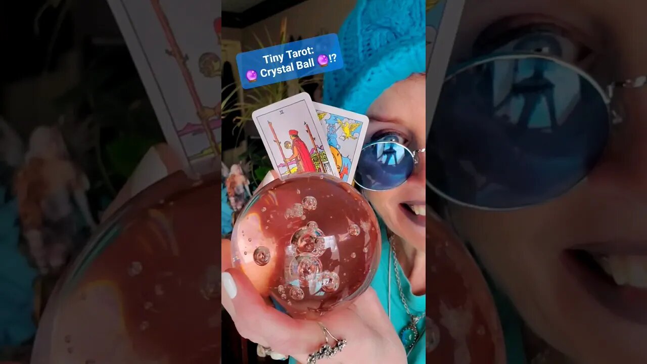 Tiny Tarot:🔮 Crystal Ball 🔮!? #lowkeymagickal #tinytarot #tarot #abundance #dailytarot #motivation