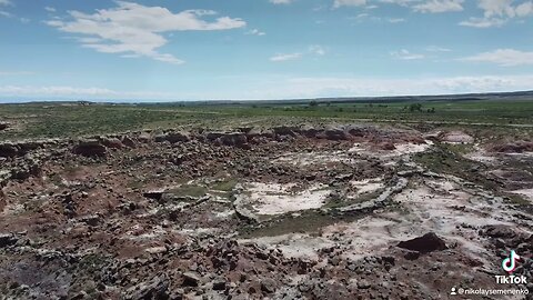 AMAZING.... Drone Flyover In Wyoming Desert Badland Near Thermopolis With Chill Background Music