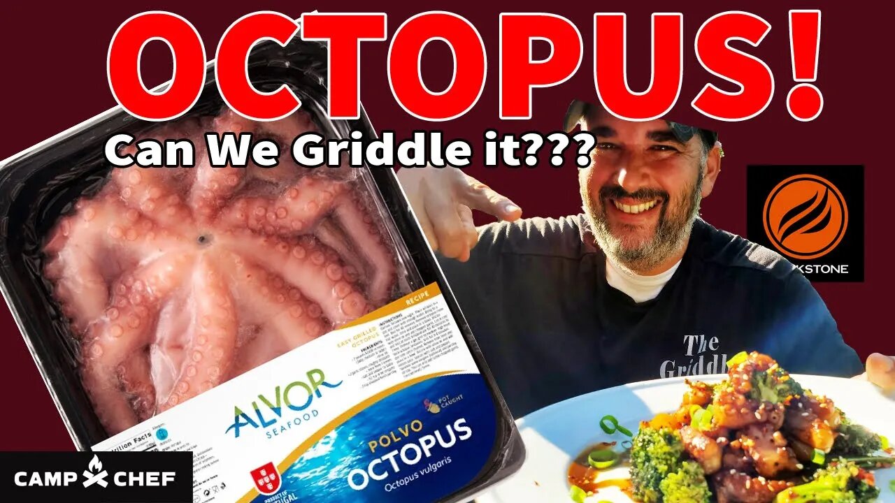 "Jeff went Fishing Again" Octopus on the CampChef Griddle! #octopus