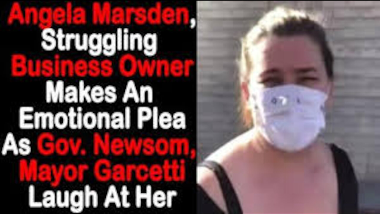 December 7, 2020: Angela Marsden and California LOCKDOWN DAY 1