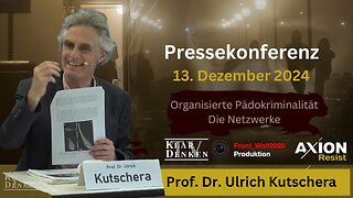 🔵⚡️Vortrag: Prof. Dr. Ulrich Kutschera auf der Pressekonferenz AxionResist am 13.12.2024