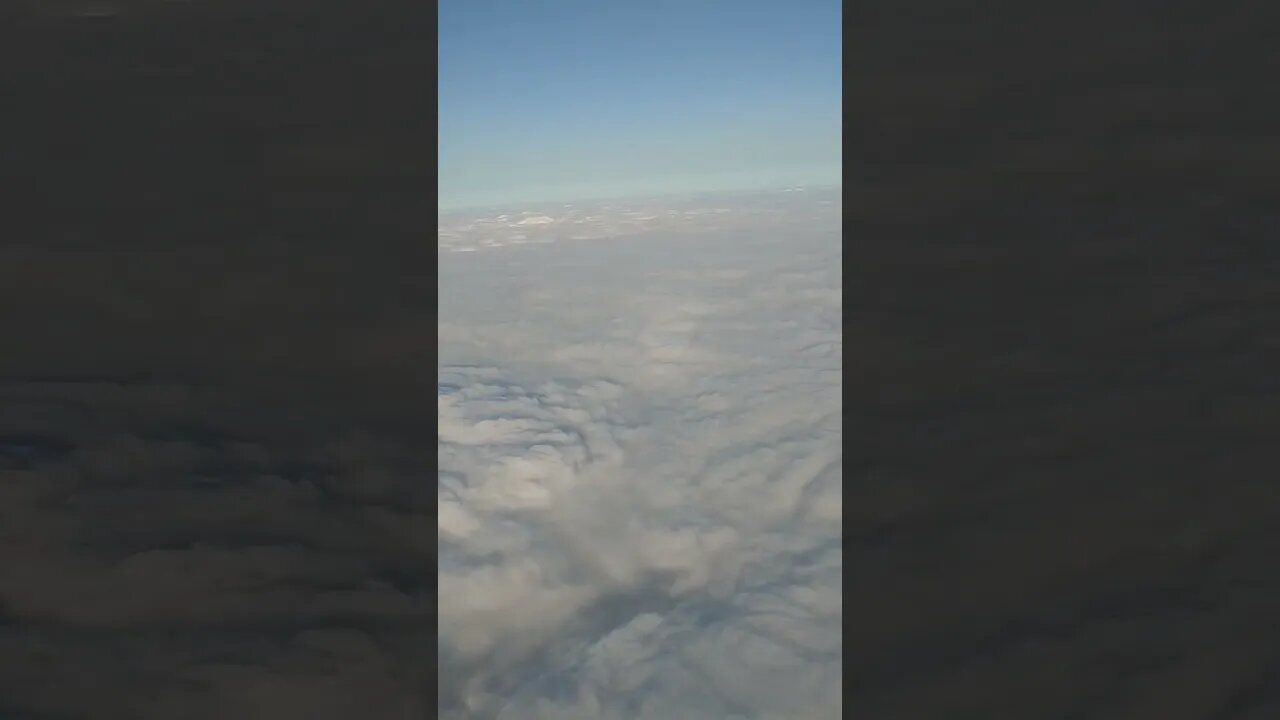 #shorts #Weird Halo around Plane Shadow Looks Like #UFO #UAP ! #airplane #clouds #alien #houston