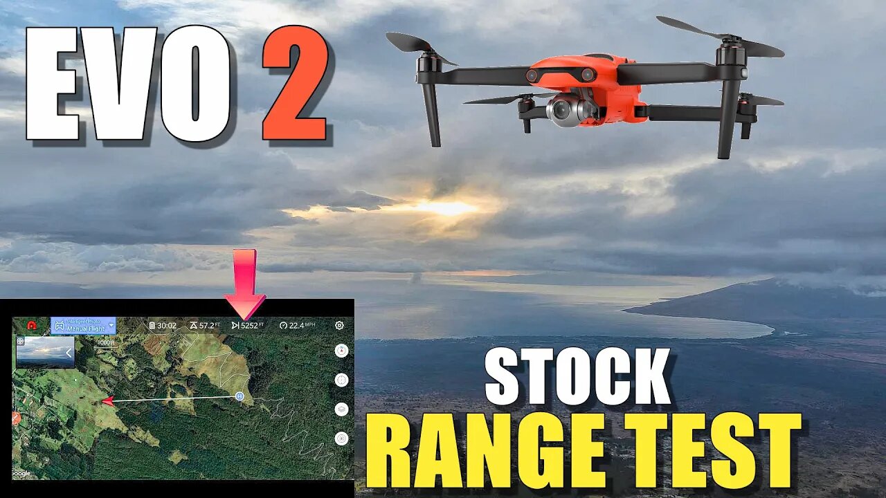 Autel EVO 2 Range Test to 0% Power - How Far Will it Go? (Will it CRASH?!)